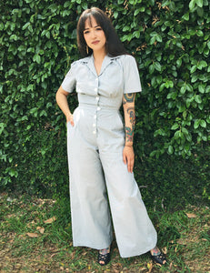 Scout for Loco Lindo Railroad Stripe Pacific 1940s Coveralls