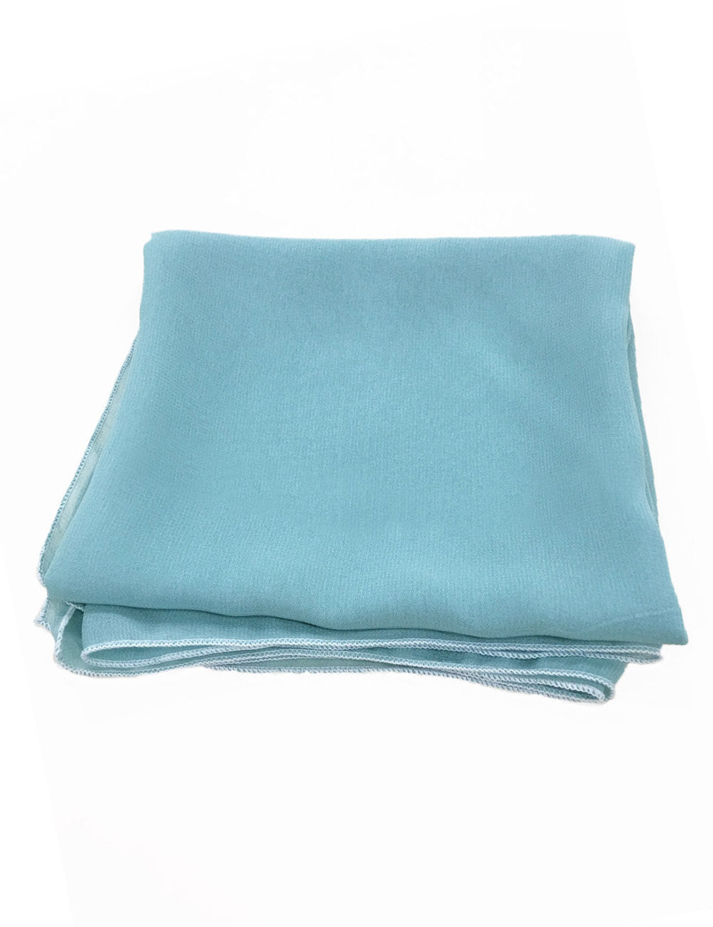 Sheer Seafoam Square Hair & Neck Scarf