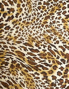 FINAL SALE  - Sheer Leopard Print Angel Wing Crop Tie Top & Cover Up