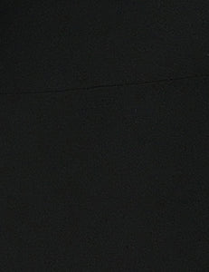 Solid Black Button Up Collared Hi-Low Blouse - FINAL SALE