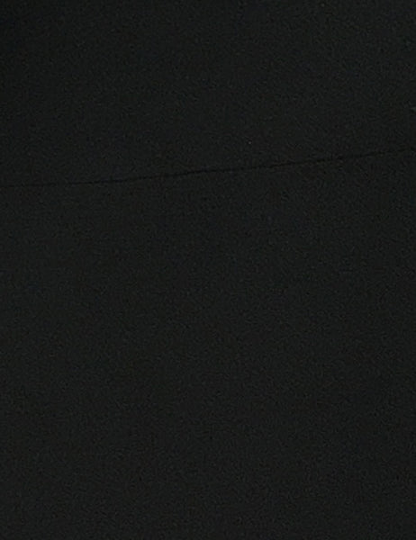 Solid Black Button Up Collared Hi-Low Blouse - FINAL SALE