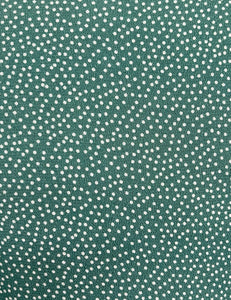 Spearmint Green Pixie Dot 1940s Sleeved Vintage Day Dress