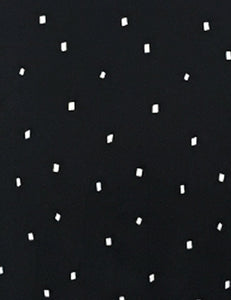 Black & Ivory Square Dot Button Front 1940s Manhattan Dress - FINAL SALE