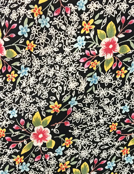 Colorful Sweet Ragtime Floral Print Retro Rita Dress - FINAL SALE