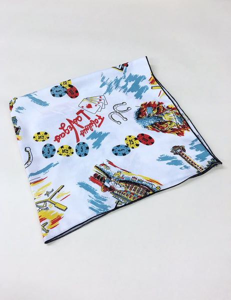 White Vegas Baby Square Hair & Neck Scarf