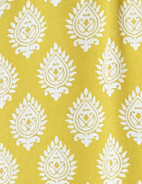 Yellow Vintage Turtle Stamp Print Layered Boot Length Cake Skirt