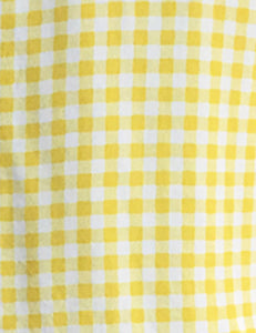 Yellow Gingham Button Front Phoebe Skirt