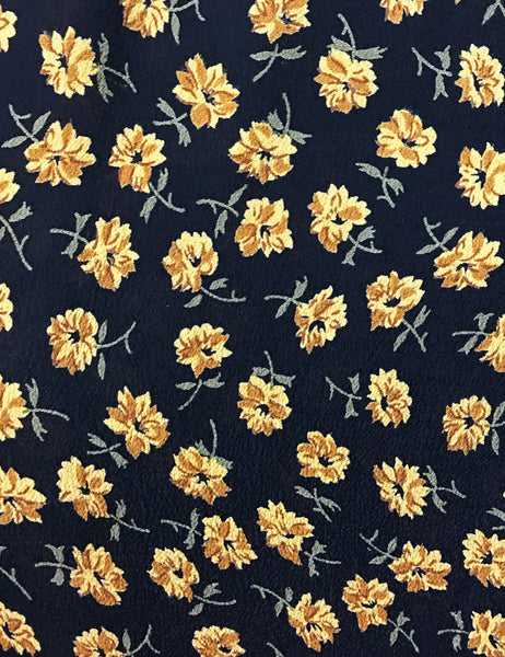Black Dandelion Floral Retro Rosie 1940s Style Bib Overalls