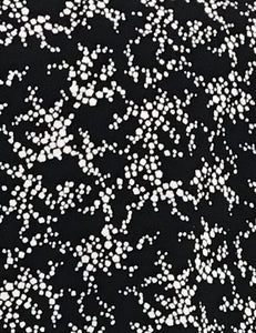 Black & White Bougainvillea Floral Flyaway Button Up Tunic Top