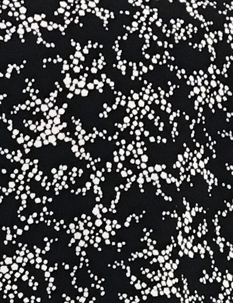 Black & White Bougainvillea Floral Flyaway Button Up Tunic Top