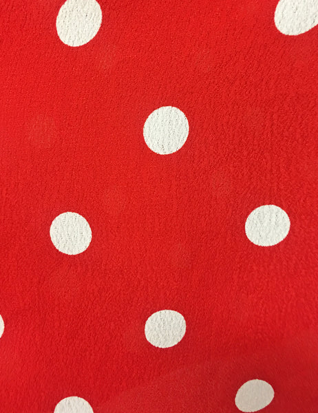 Vintage Inspired Red & White Big Polka Dot High Waisted Shorts - FINAL SALE
