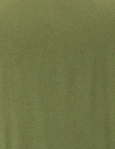 Olive Green Rayon Crepe Venice Beach Balboa Circle Swing Skirt